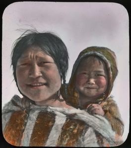 Image of Eskimo [Inuk] Mother and Baby